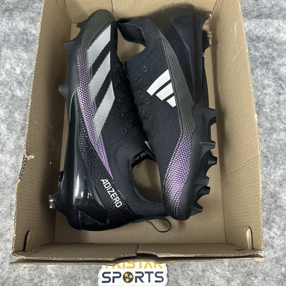 Adidas Adizero Electric + Football Cleats Mens Size 13 Black White IE3285